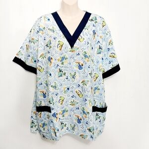 🔵BOGO FREE🔵 NWT Salus Scrubs Top Hawaiian Sz 2XL